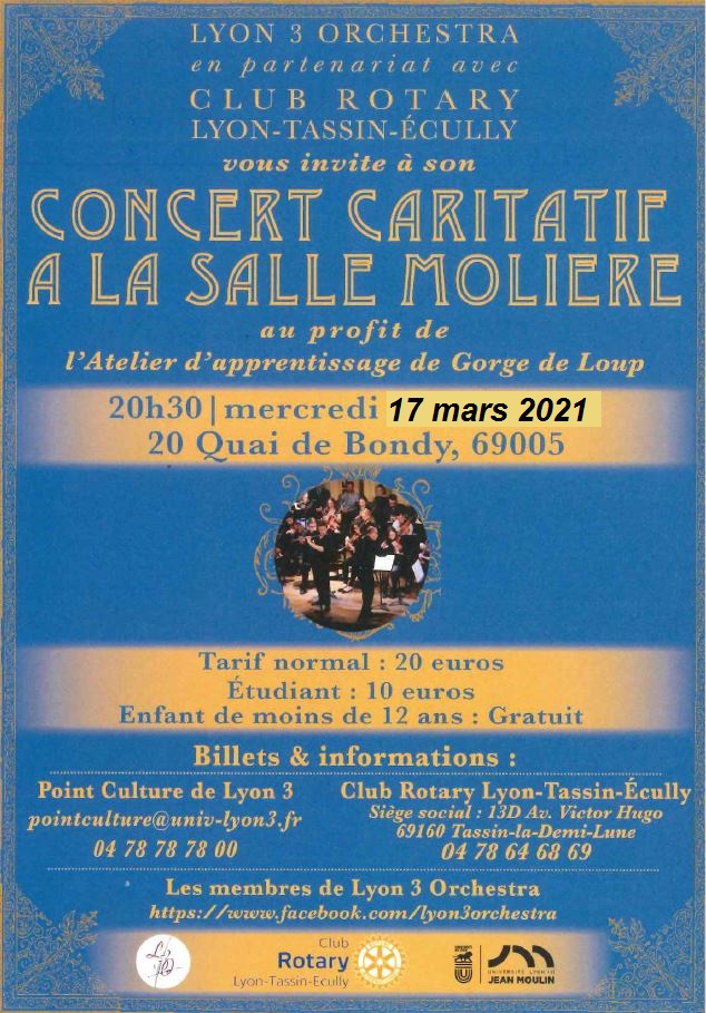 Affiche concert rotary - nouvelle date