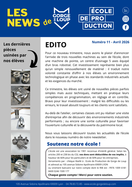 Les News de Gorge de Loup Numéro 11 Avril 2026